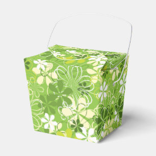 Farbenfrohe Kunst Illustration Natur Blumenmuster Geschenkschachtel