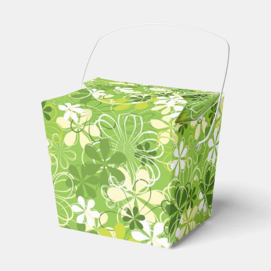 Farbenfrohe Kunst Illustration Natur Blumenmuster Geschenkschachtel (Vorderseite)