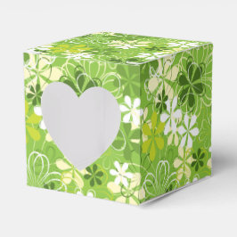 Farbenfrohe Kunst Illustration Natur Blumenmuster Geschenkschachtel