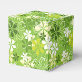 Farbenfrohe Kunst Illustration Natur Blumenmuster Geschenkschachtel (Rückseite)