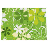 Farbenfrohe Kunst Illustration Natur Blumenmuster Große Geschenktüte (Vorderseite)