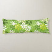 Farbenfrohe Kunst Illustration Natur Blumenmuster Seitenschläferkissen (Rückseite)