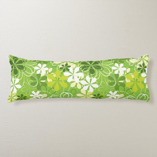 Farbenfrohe Kunst Illustration Natur Blumenmuster Seitenschläferkissen (Vorderseite)