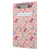 Farbenfrohe Kunst liefert kreatives Muster für Kün Klemmbrett (Links)