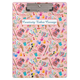 Farbenfrohe Kunst liefert kreatives Muster für Kün Klemmbrett