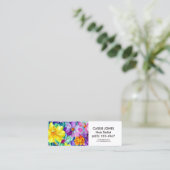 Farbenfrohe Kunst Mini Visitenkarte (Stehend Vorderseite)