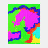 Farbenfrohe Kunst Multicolor Abstrakt Splash 2020 Fleecedecke (Vorderseite)