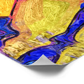 Farbenfrohe Kunst-Poster Poster (Ecke)