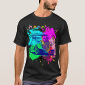 Farbenfrohe Kunst T-Shirt (Vorderseite)