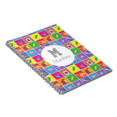 Farbenfrohe Kunst und Kunsthandwerk Musterblatt Ki Notizblock (Rechte Seite)