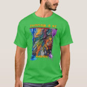 Farbenfrohe Kunst und undichte Farbe T-Shirt (Vorderseite)