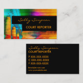 Farbenfrohe Kunsthandwerkerkarten Visitenkarte (Vorne/Hinten)