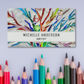 Farbenfrohe Künstler Visitenkarte