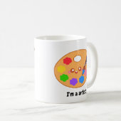 Farbenfrohe Künstlerin Paint Kaffeetasse (VorderseiteRechts)