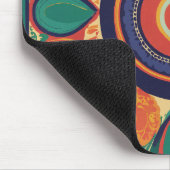 Farbenfrohe künstlerisch bedruckte Maus Pad Mousepad (Ecke)