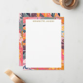 Farbenfrohe Künstlerische Abstrakte Marmorkonstruk Mitteilungskarte (Vorderseite/Rückseite Beispiel)