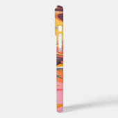 Farbenfrohe Künstlerische Abstrakte Marmorplatte P Case-Mate iPhone Hülle (Rückseite / Links)