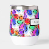 Farbenfrohe Künstlerische Blume Faith Hope Liebe (Rechts)