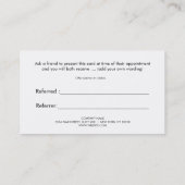 Farbenfrohe künstlerische Blumenbefassung mit Gold Empfehlungskarte (Rückseite)