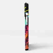 Farbenfrohe künstlerische Cheetah iPhone Hülle (Linke Seite)