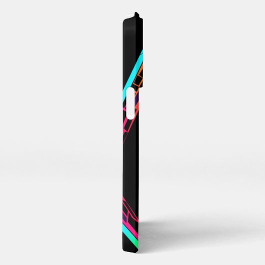 Farbenfrohe künstlerische Cheetah iPhone Hülle (Rechte Seite)