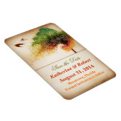 farbenfrohe künstlerische Liebe speichern Datumsma Magnet (Rechte Seite)