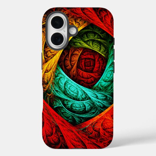 Farbenfrohe künstlerische Moderne Abstrakte Kunst Case-Mate iPhone Hülle (Rückseite)