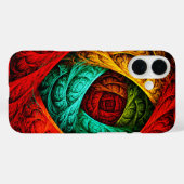 Farbenfrohe künstlerische Moderne Abstrakte Kunst  Case-Mate iPhone Hülle (Rückseite (Horizontal))