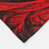 Farbenfrohe künstlerische Moderne Abstrakte Kunst Fleecedecke (Ecke)