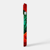 Farbenfrohe künstlerische Moderne Abstrakte Kunst  iPhone 15 Hülle (Linke Seite)