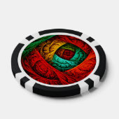 Farbenfrohe künstlerische Moderne Abstrakte Kunst Pokerchips (Einzeln)