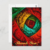 Farbenfrohe künstlerische Moderne Abstrakte Kunst Postkarte (Vorne/Hinten)