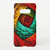 Farbenfrohe künstlerische Moderne Abstrakte Kunst  Samsung Galaxy Hülle (Rückseite)