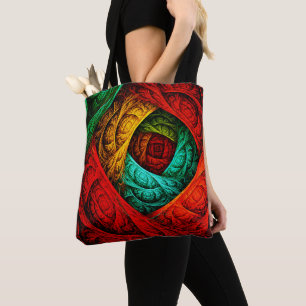 Farbenfrohe künstlerische Moderne Abstrakte Kunst  Tasche