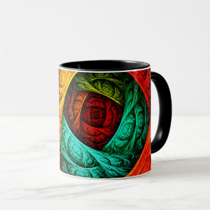 Farbenfrohe künstlerische Moderne Abstrakte Kunst  Tasse