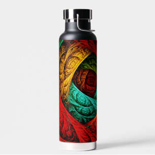 Farbenfrohe künstlerische Moderne Abstrakte Kunst  Trinkflasche