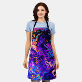 Farbenfrohe künstlerische Muster Schürze (Getragen)