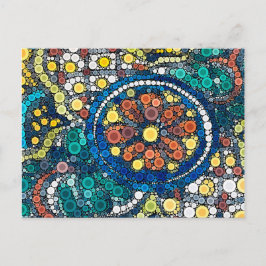 farbenfrohe künstlerische Postkarte Südwesttöpferi