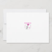 Farbenfrohe Künstlerpalette Einladung (Rückseite)