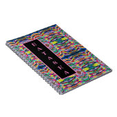 Farbenfrohe Künstlerpalette Notizblock (Rechte Seite)