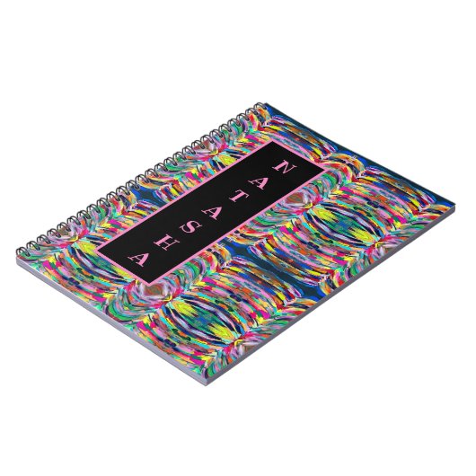 Farbenfrohe Künstlerpalette Notizblock (Linke Seite)