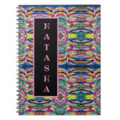 Farbenfrohe Künstlerpalette Notizblock (Vorderseite)