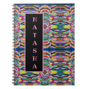 Farbenfrohe Künstlerpalette Notizblock