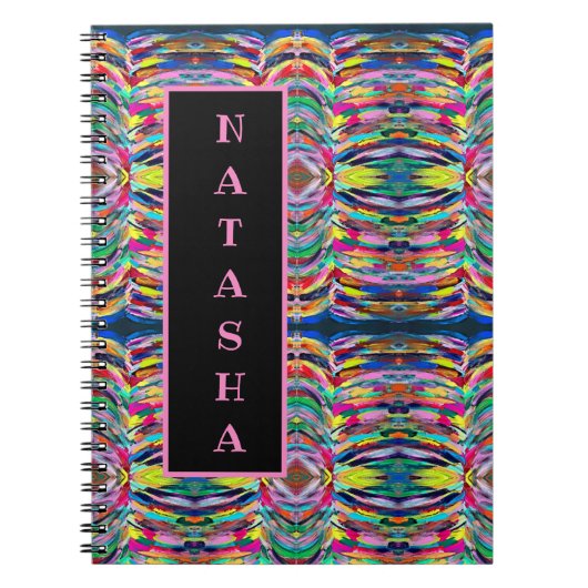 Farbenfrohe Künstlerpalette Notizblock (Vorderseite)