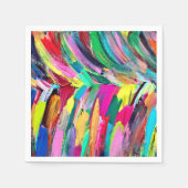 Farbenfrohe Künstlerpalette Serviette (Vorderseite)