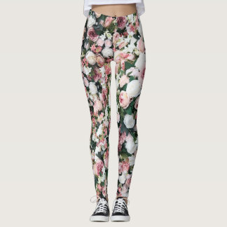 Farbenfrohe künstliche Blume: lebhafter Hintergrun Leggings