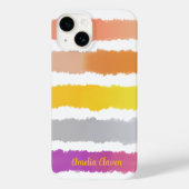 Farbenfrohe Kunstmalerei Wasserfarben Muster Case-Mate iPhone Hülle (Rückseite)
