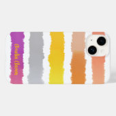Farbenfrohe Kunstmalerei Wasserfarben Muster Case-Mate iPhone Hülle (Rückseite (Horizontal))