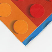 farbenfrohe Kunststoffdecke Fleecedecke (Ecke)