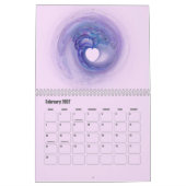 Farbenfrohe Kunstwerke Fraktal Zwölf Monate Kalender (Feb 2027)
